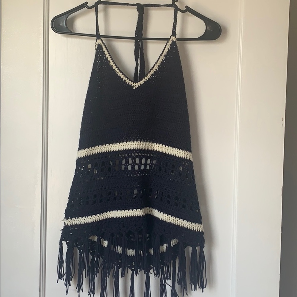 Open back halter too